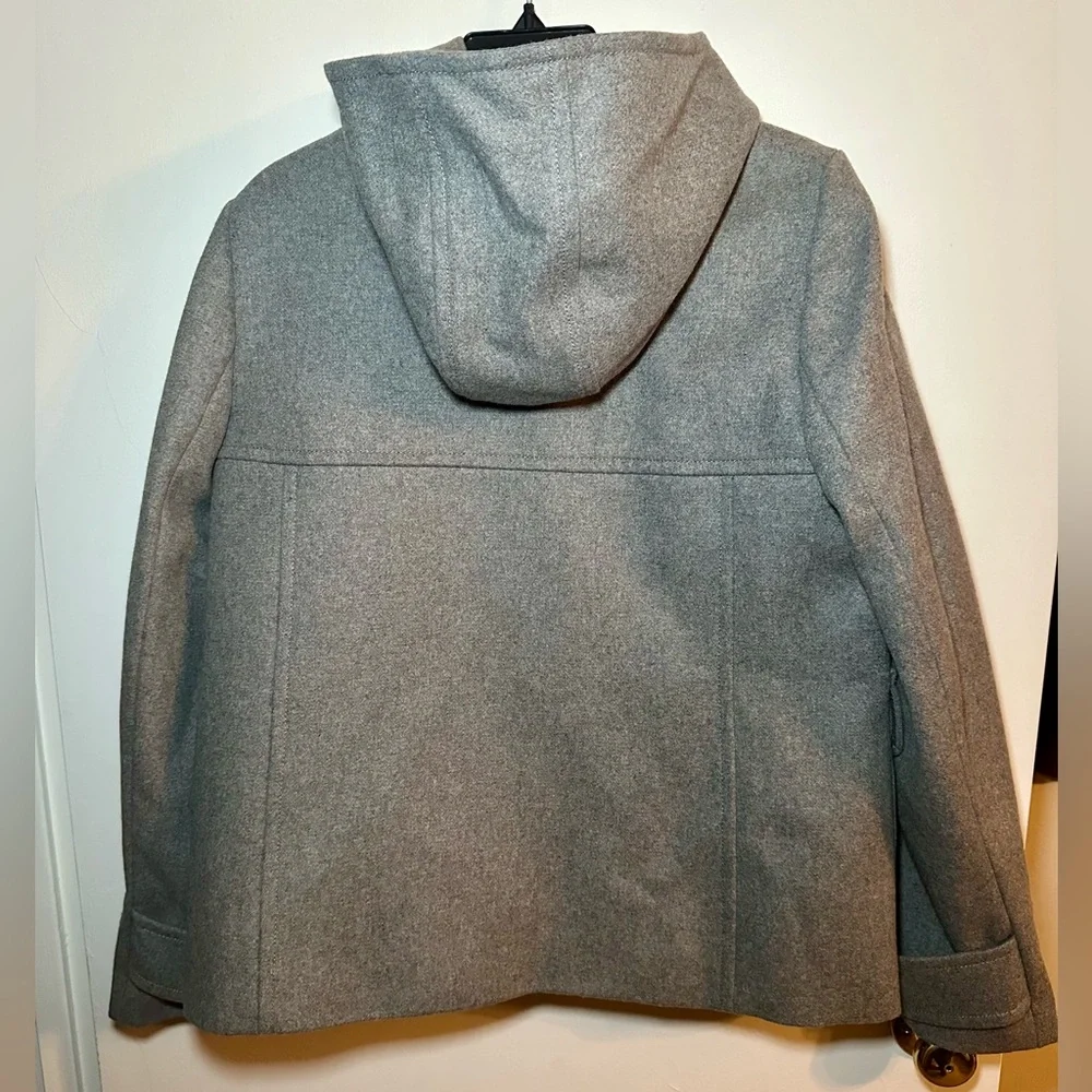 J. Crew gray classic duffle coat with toggles Size 12 - Picture 10 of 16